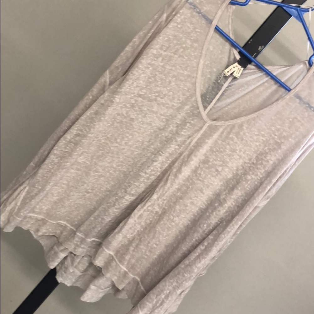 Free People oatmeal burnout